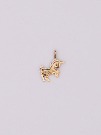 14k Unicorn Pendant