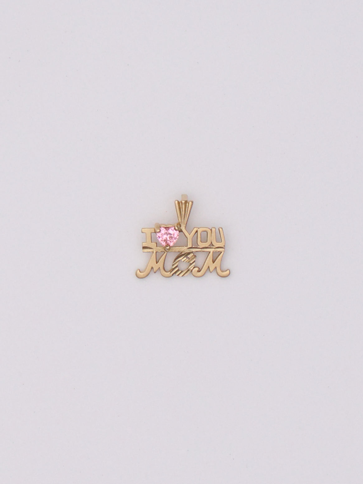 14k "I <3 MOM" Pendant