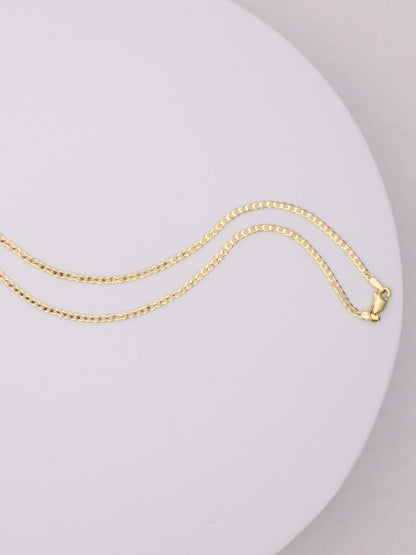 14k Dainty Curb Chain