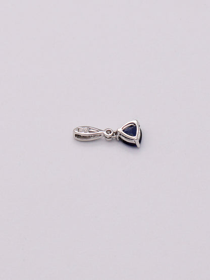 10k WG Blue Pendant