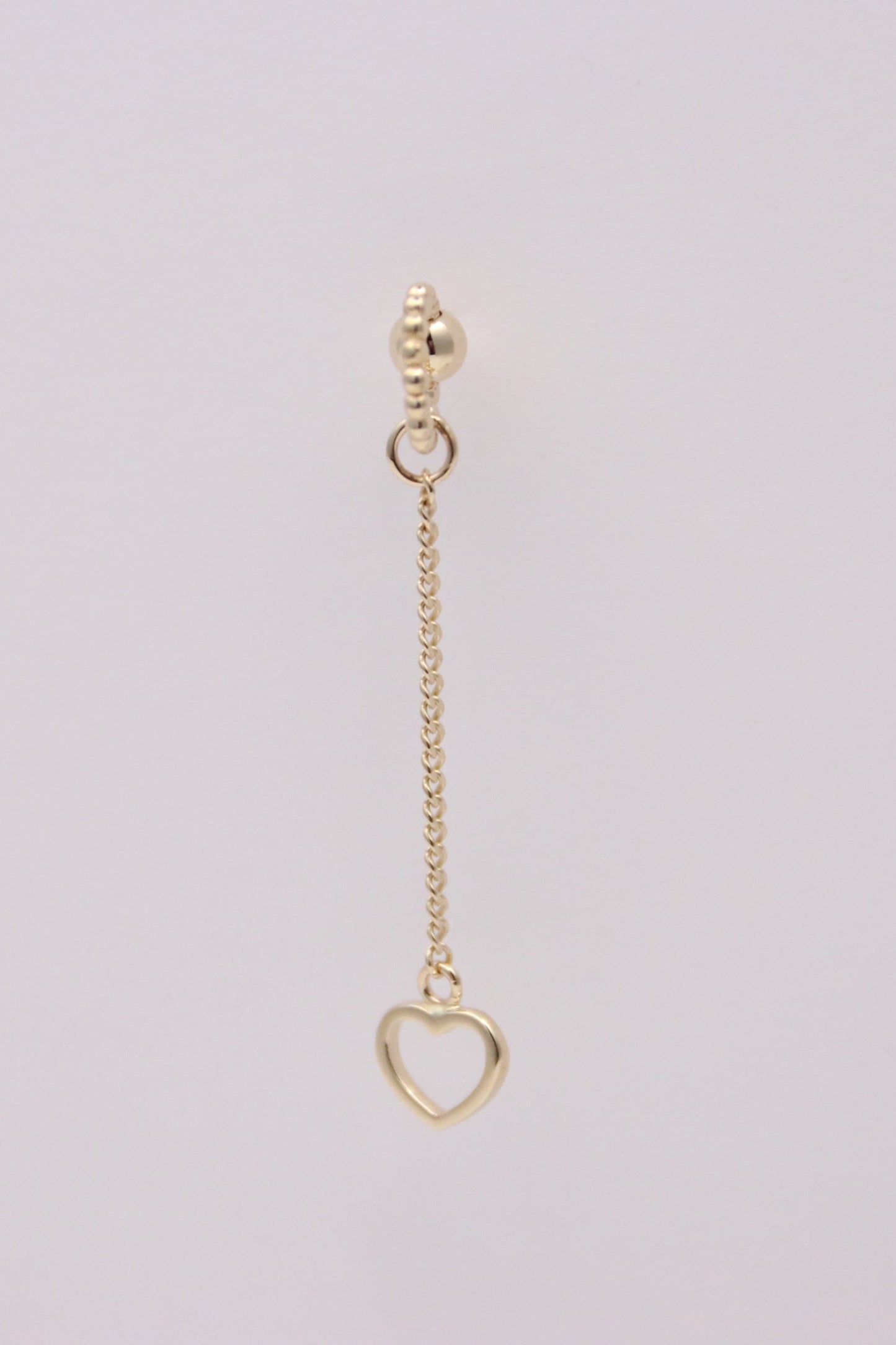 Heart and Ring Drop Earrings