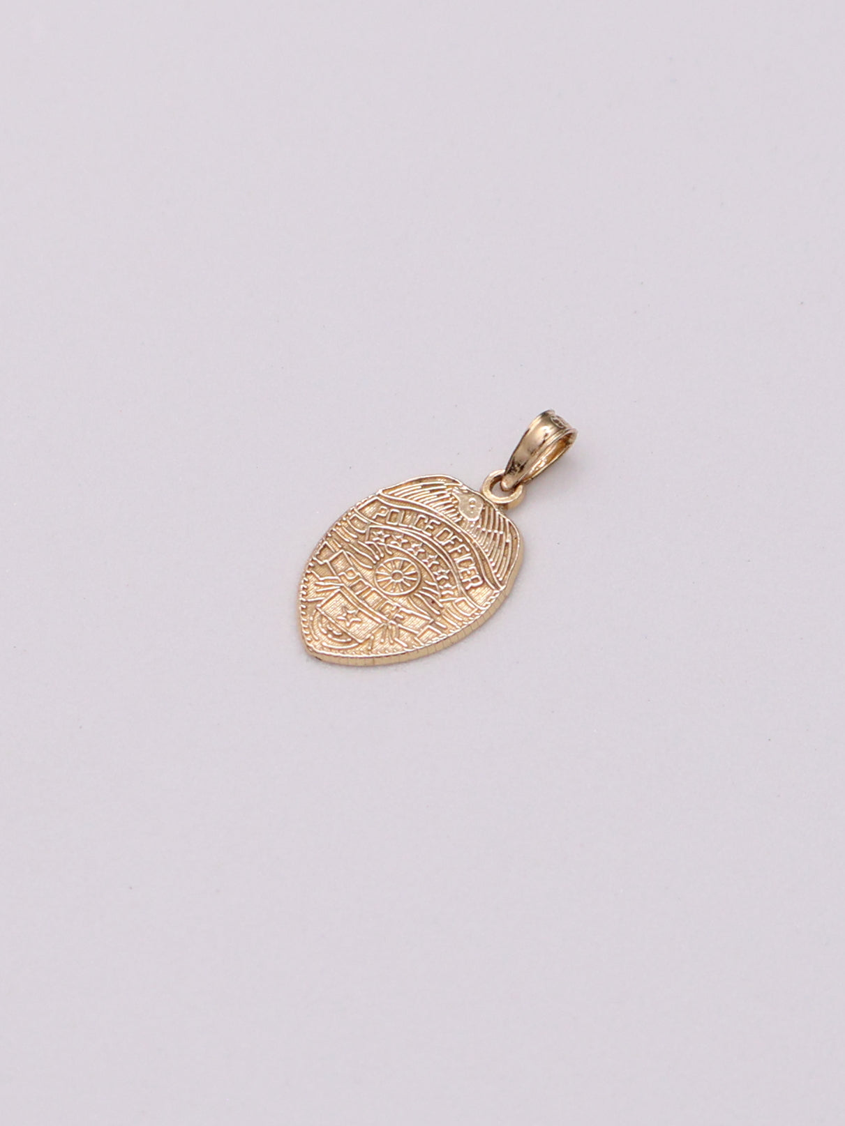 14k Police Badge Pendant