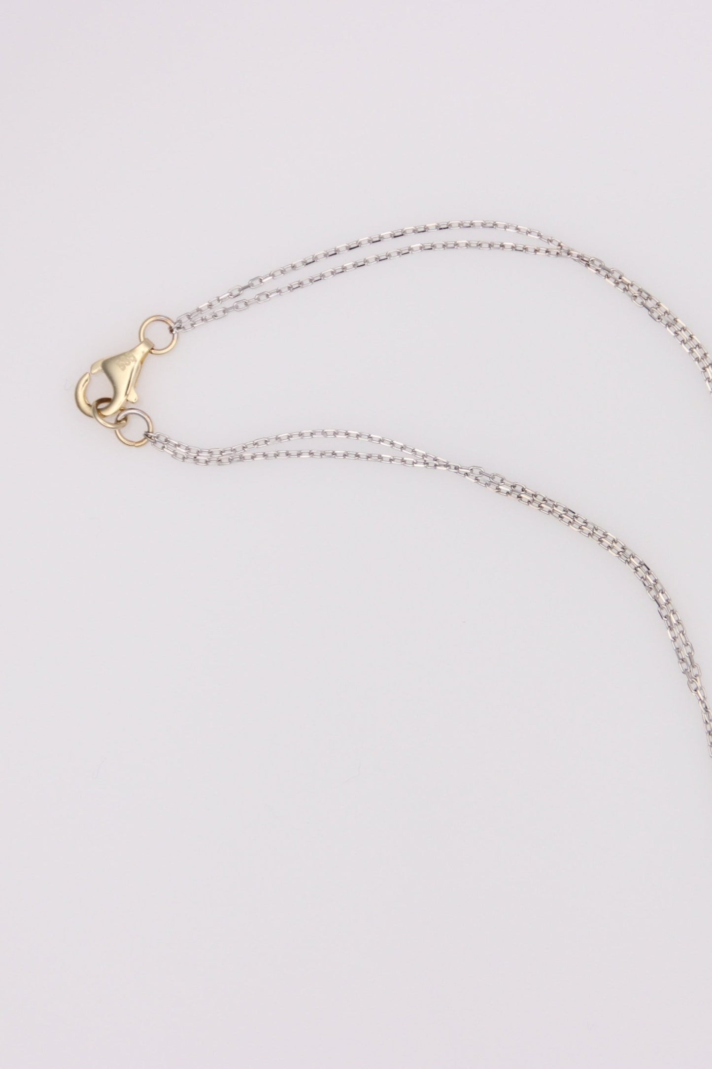 14kt Double Paperclip Necklace