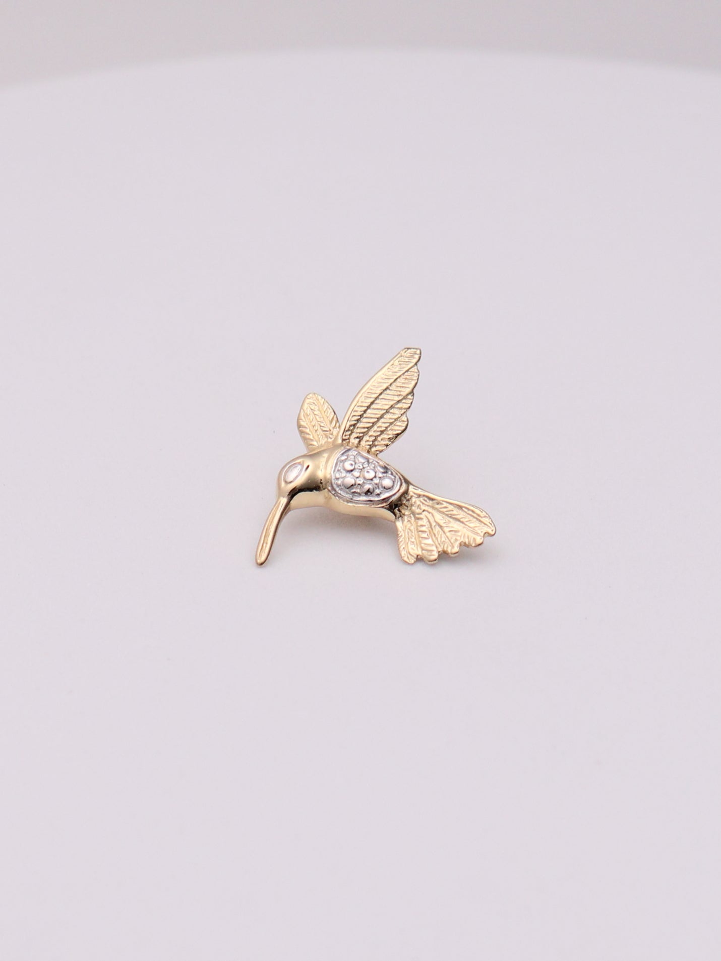 14k Hummingbird Pendant