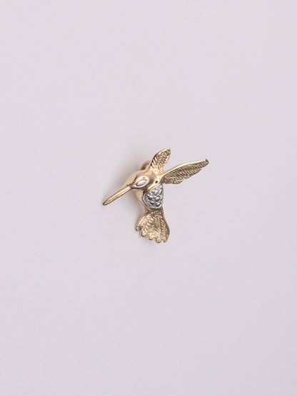 14k Hummingbird Pendant