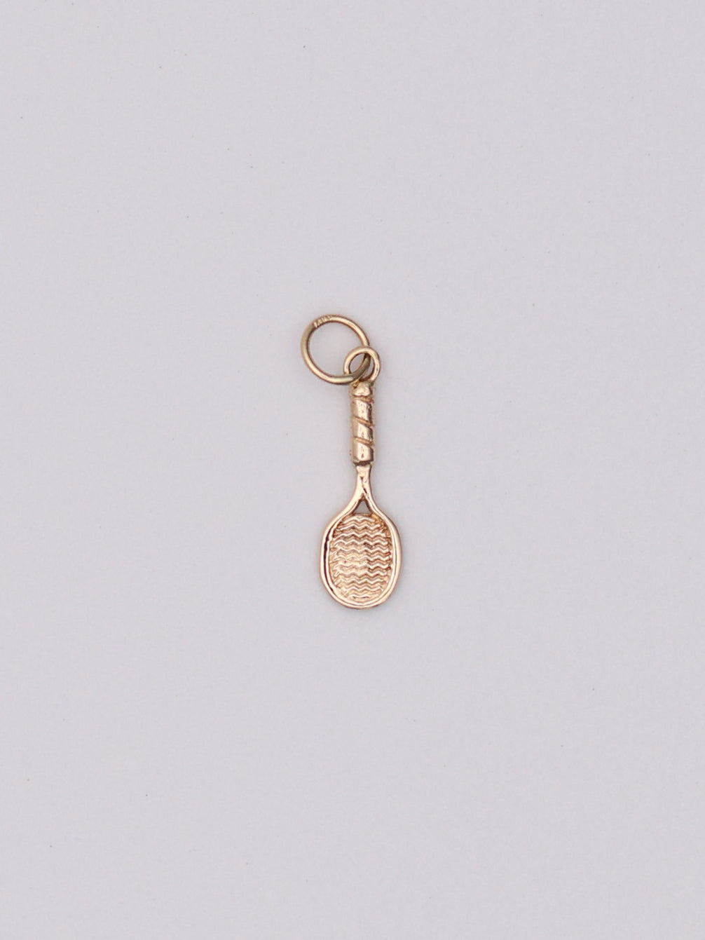 14k Tennis Racquet Pendant