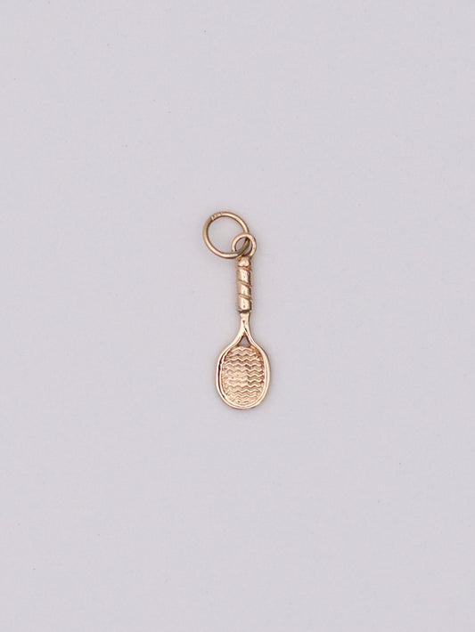 14k Tennis Racquet Pendant