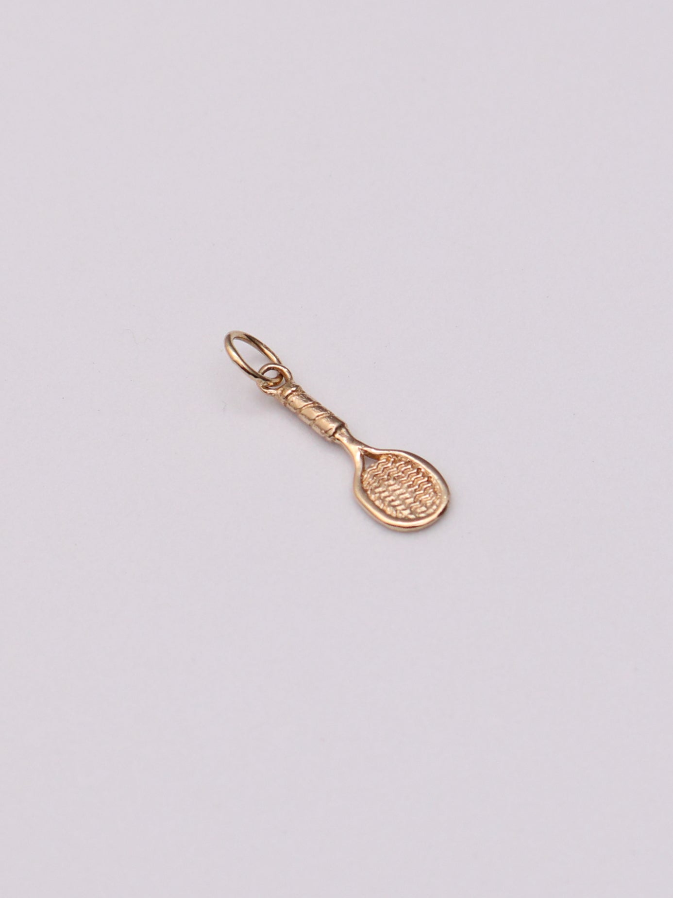 14k Tennis Racquet Pendant