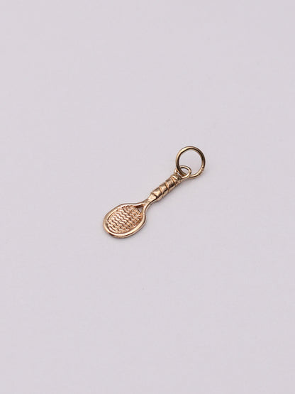 14k Tennis Racquet Pendant