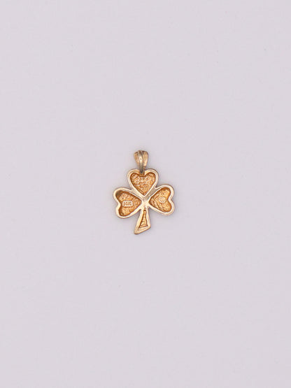 14k Clover Pendant