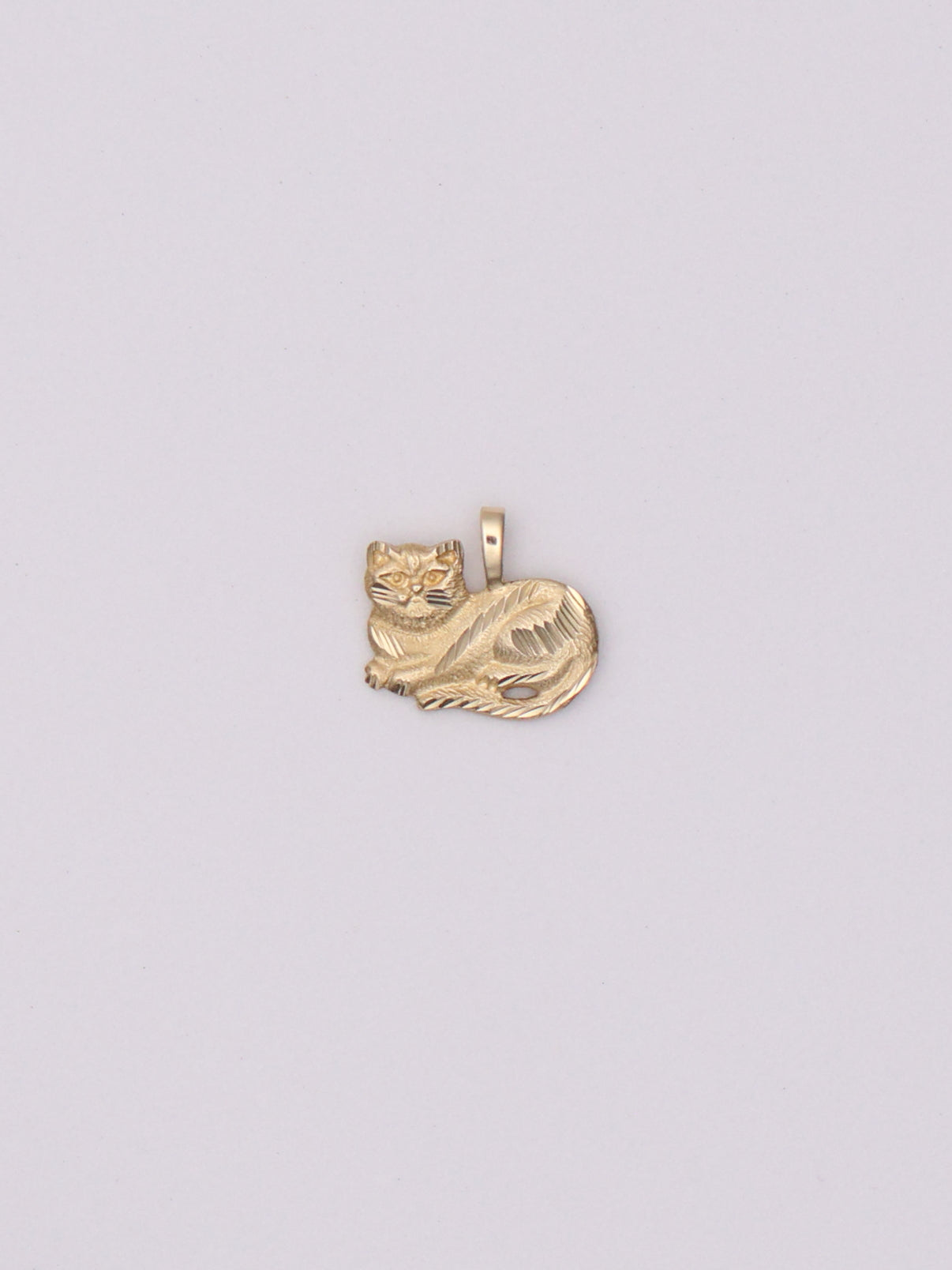 14K Cat Pendant