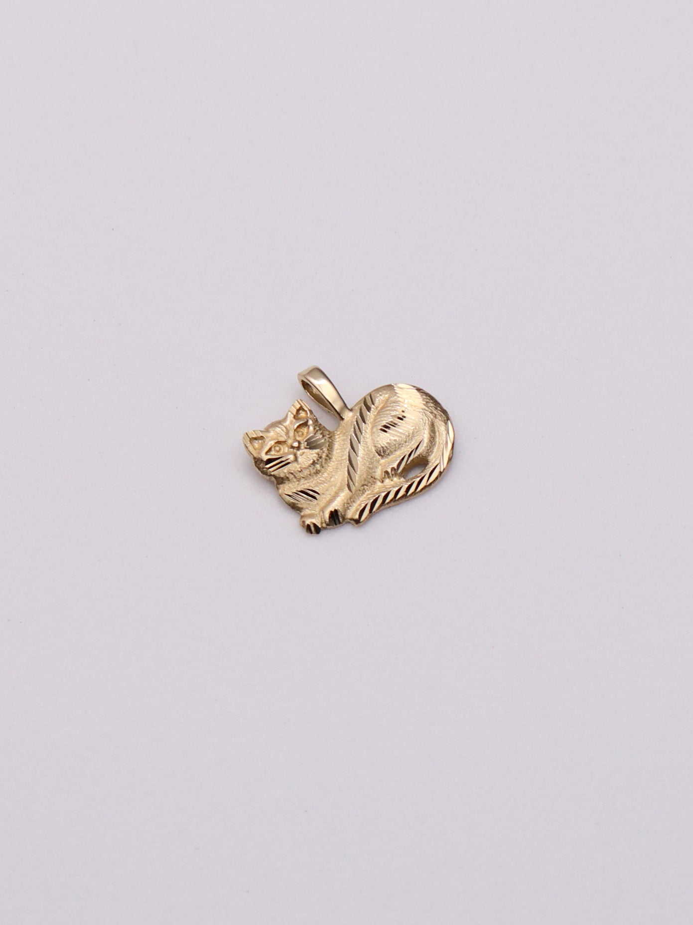 14K Cat Pendant