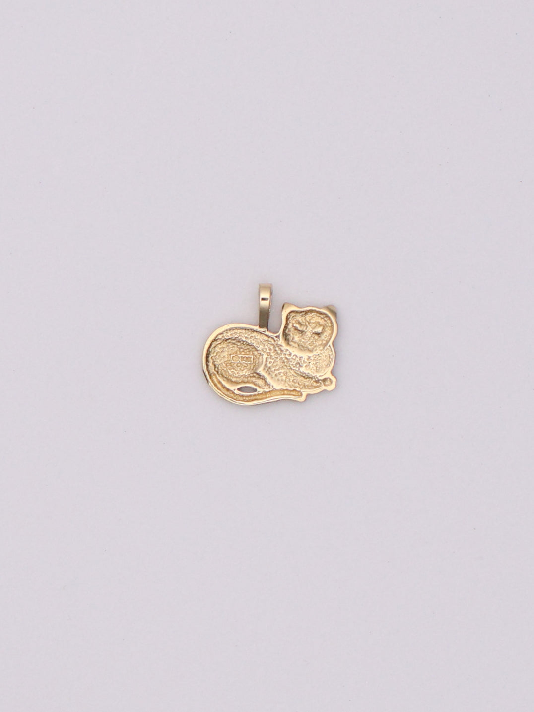 14K Cat Pendant