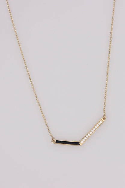 V-Shaped Gold Pendant Necklace