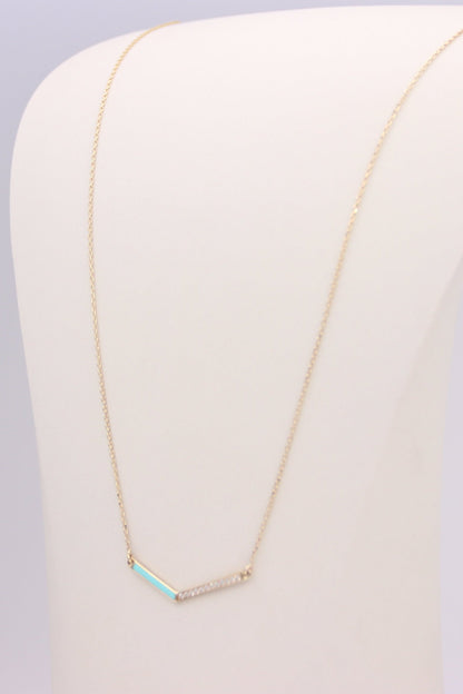 V-Shaped Gold Pendant Necklace