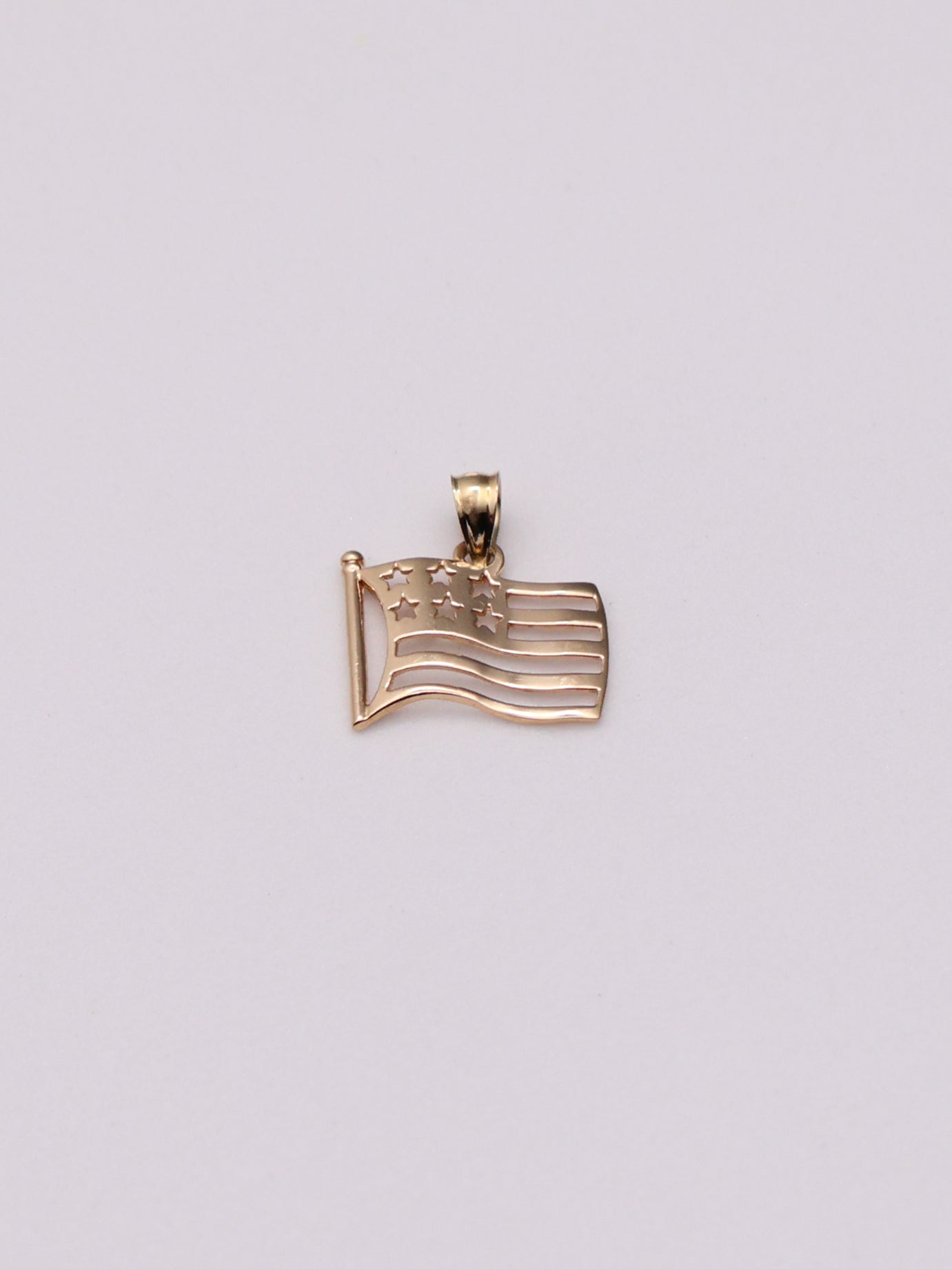 10k American Flag Pendant