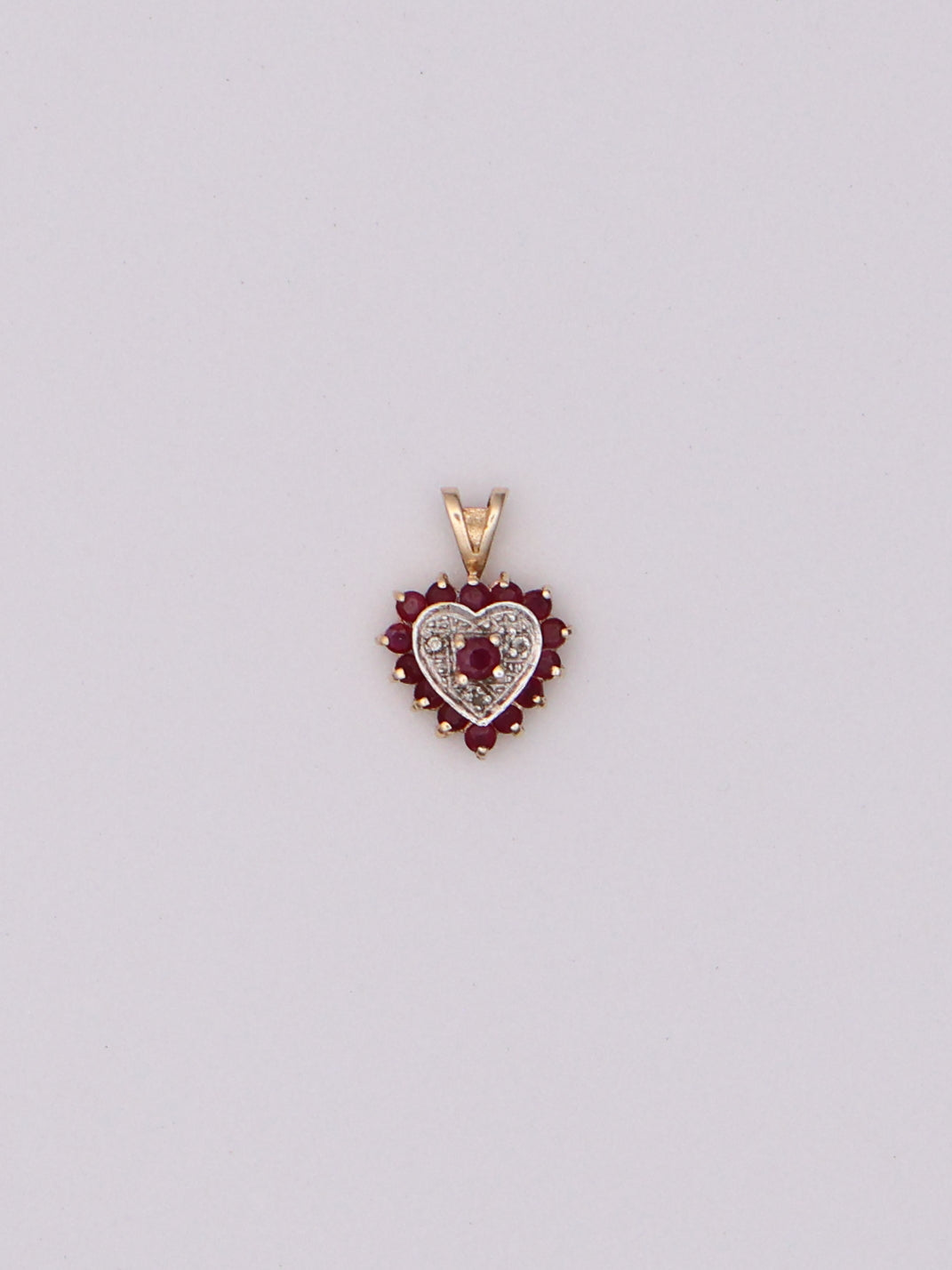 10k Red Heart Pendant