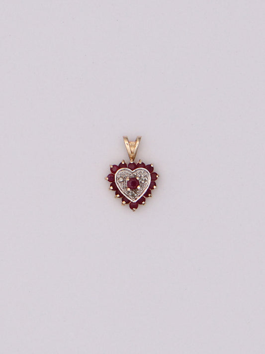 10k Red Heart Pendant