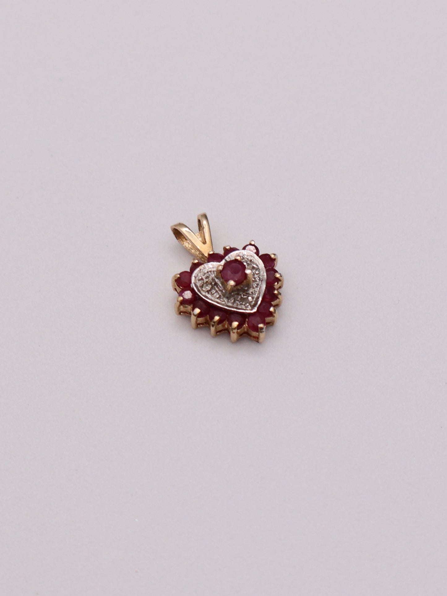 10k Red Heart Pendant