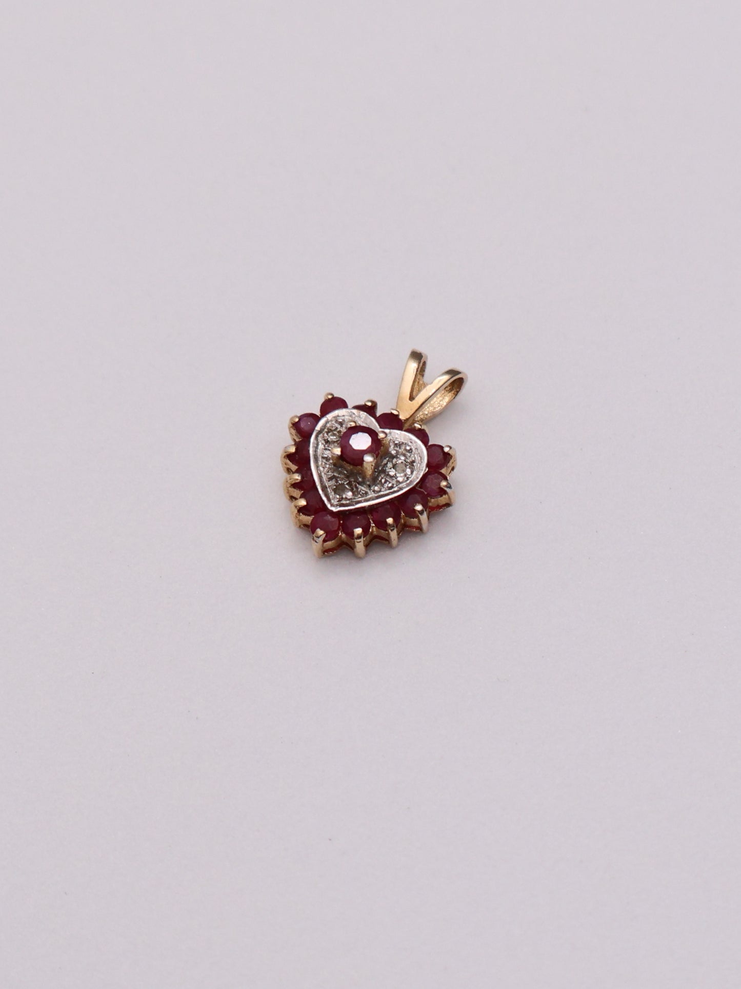 10k Red Heart Pendant