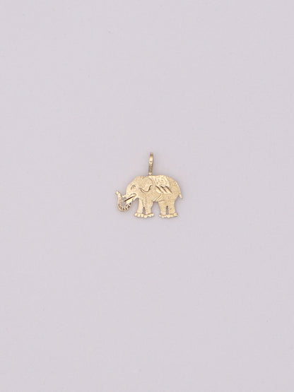 14k Elephant Pendant