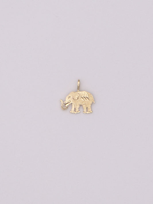 14k Elephant Pendant