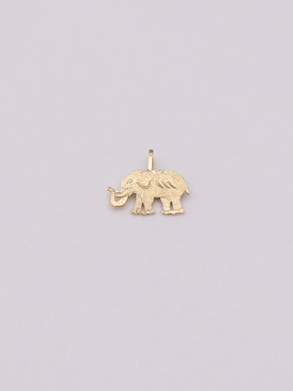 14k Elephant Pendant