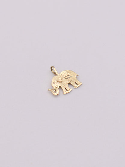 14k Elephant Pendant