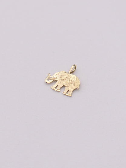 14k Elephant Pendant