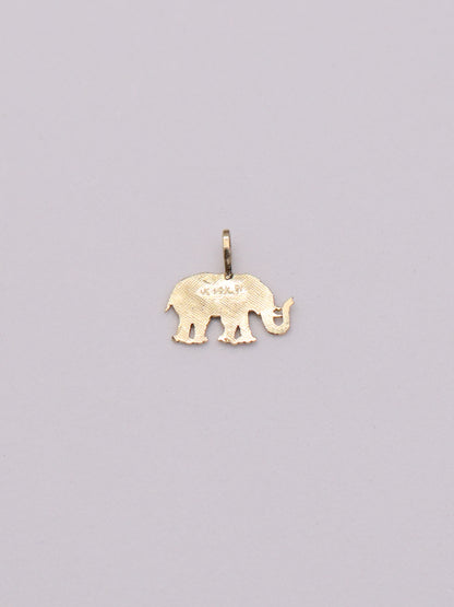 14k Elephant Pendant