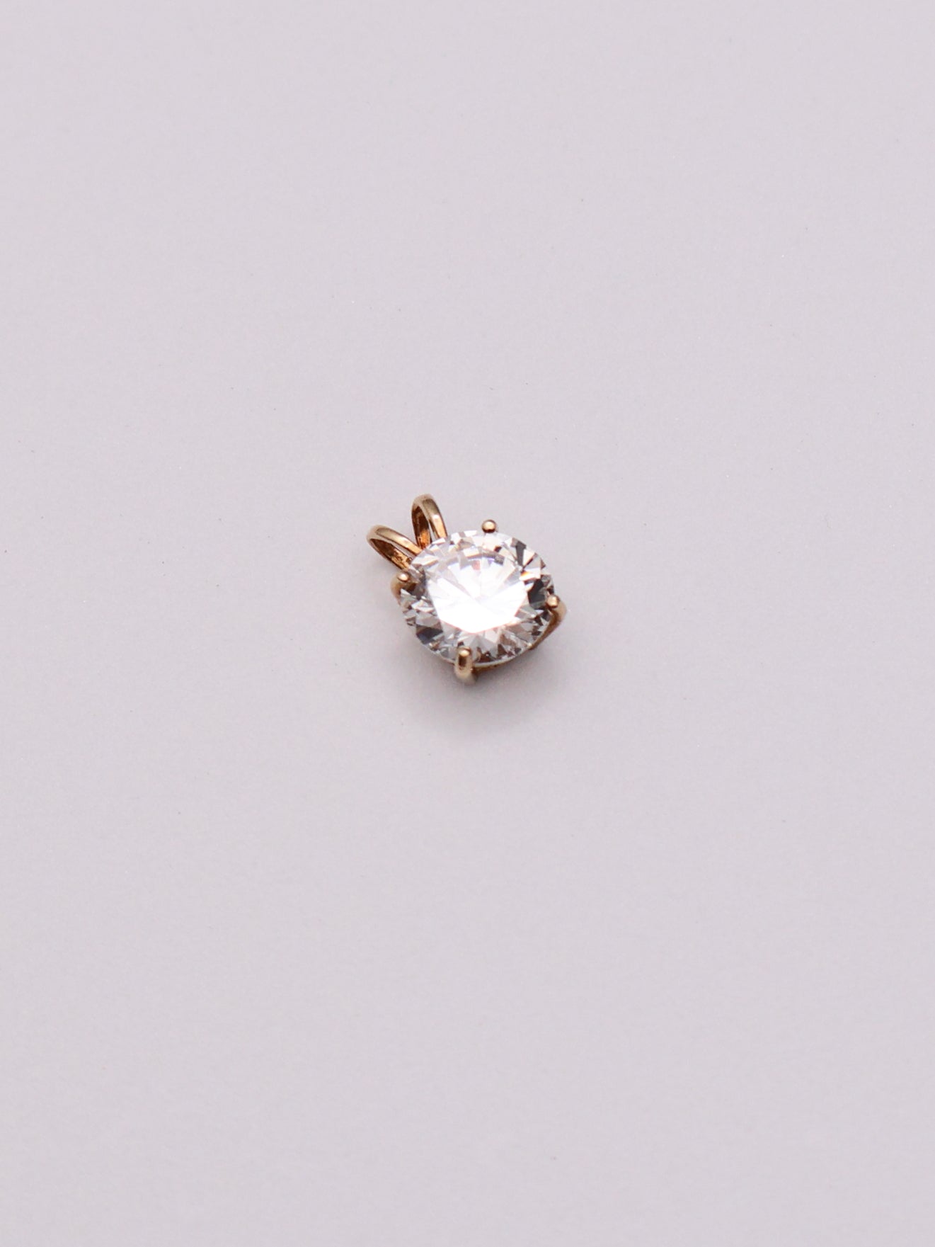 14k Cubic Zirconia Pendant