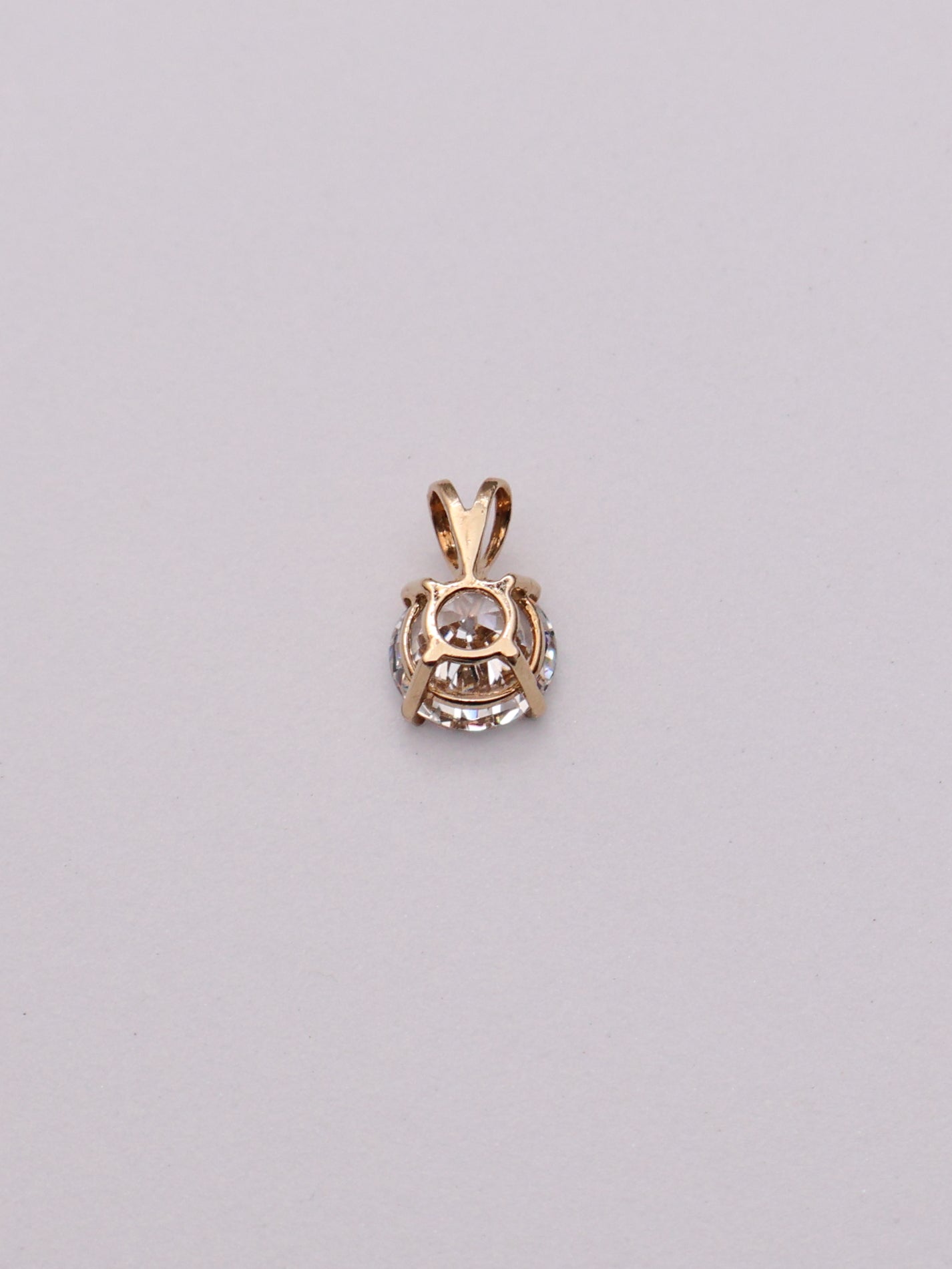 14k Cubic Zirconia Pendant