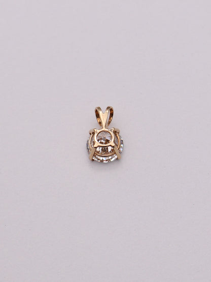 14k Cubic Zirconia Pendant