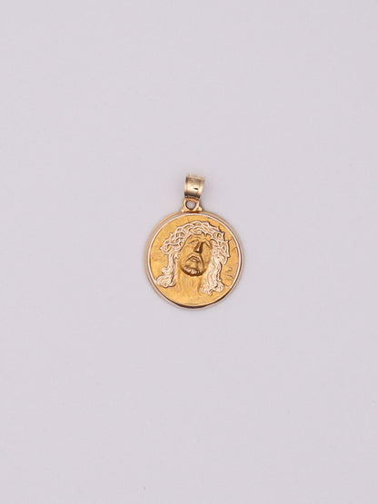 14k Jesus Pendant