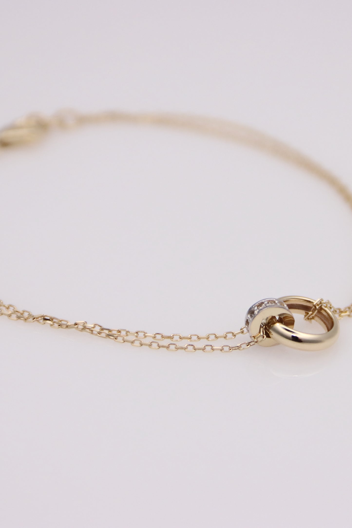 Round Link Double Cable Bracelet