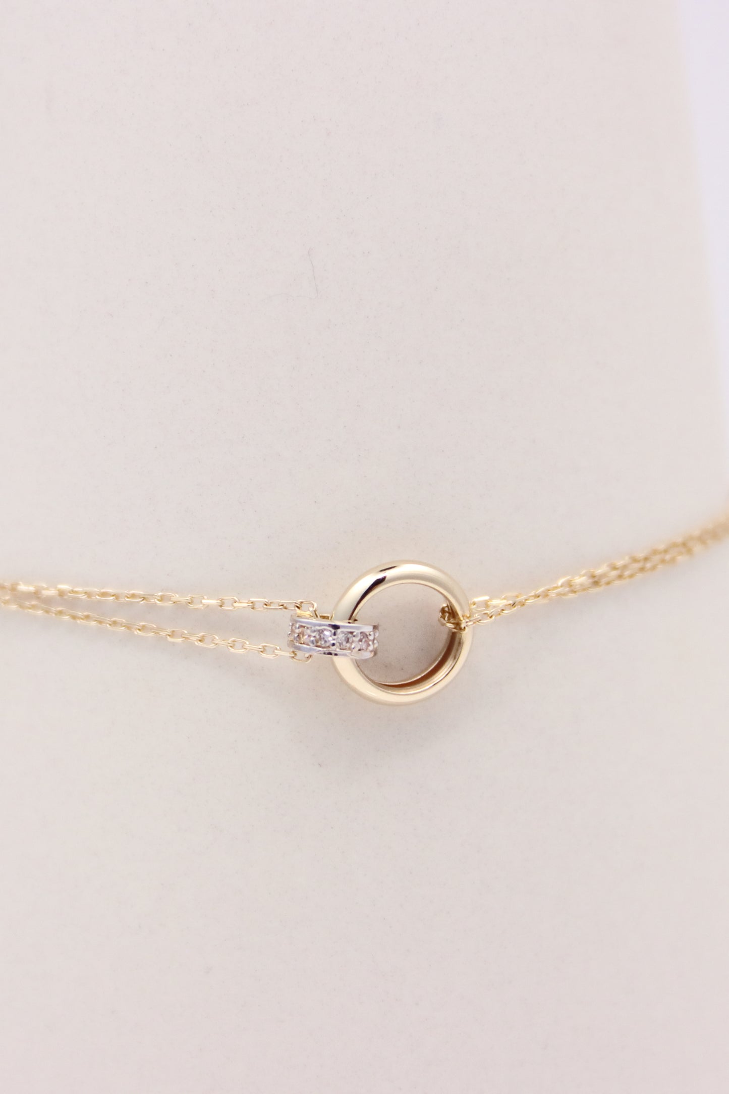 Round Link Double Cable Bracelet