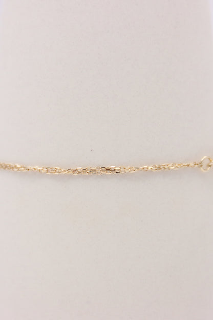 Round Link Double Cable Bracelet