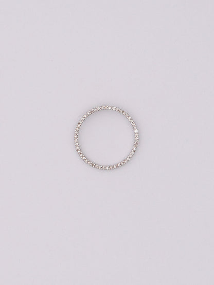 14k WG Diamond Circle Pendant