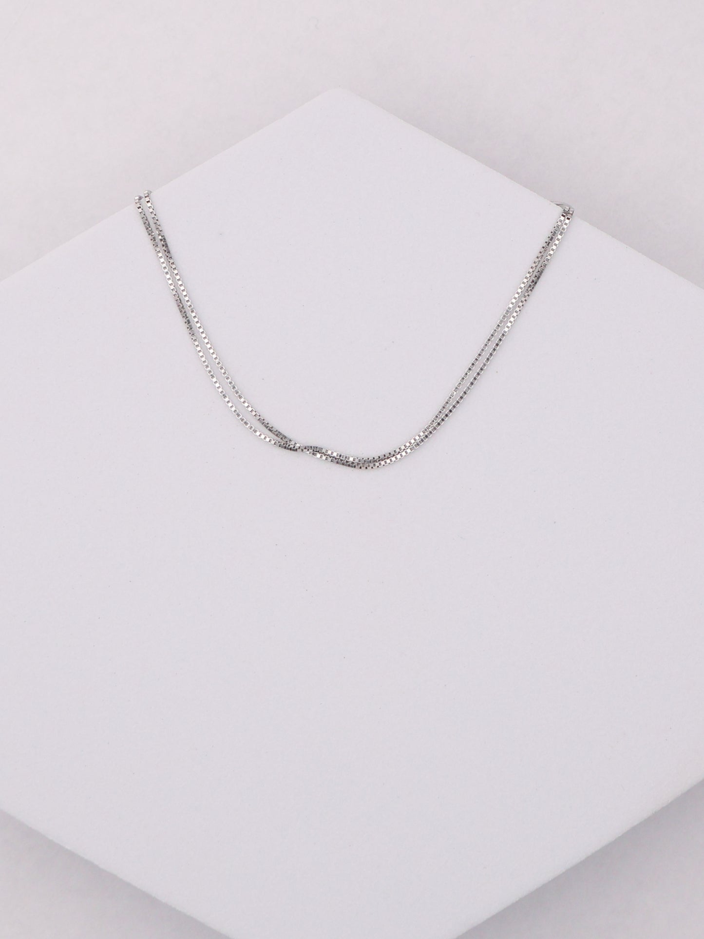 14k WG Box Chain