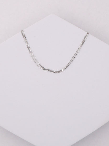 14k WG Box Chain