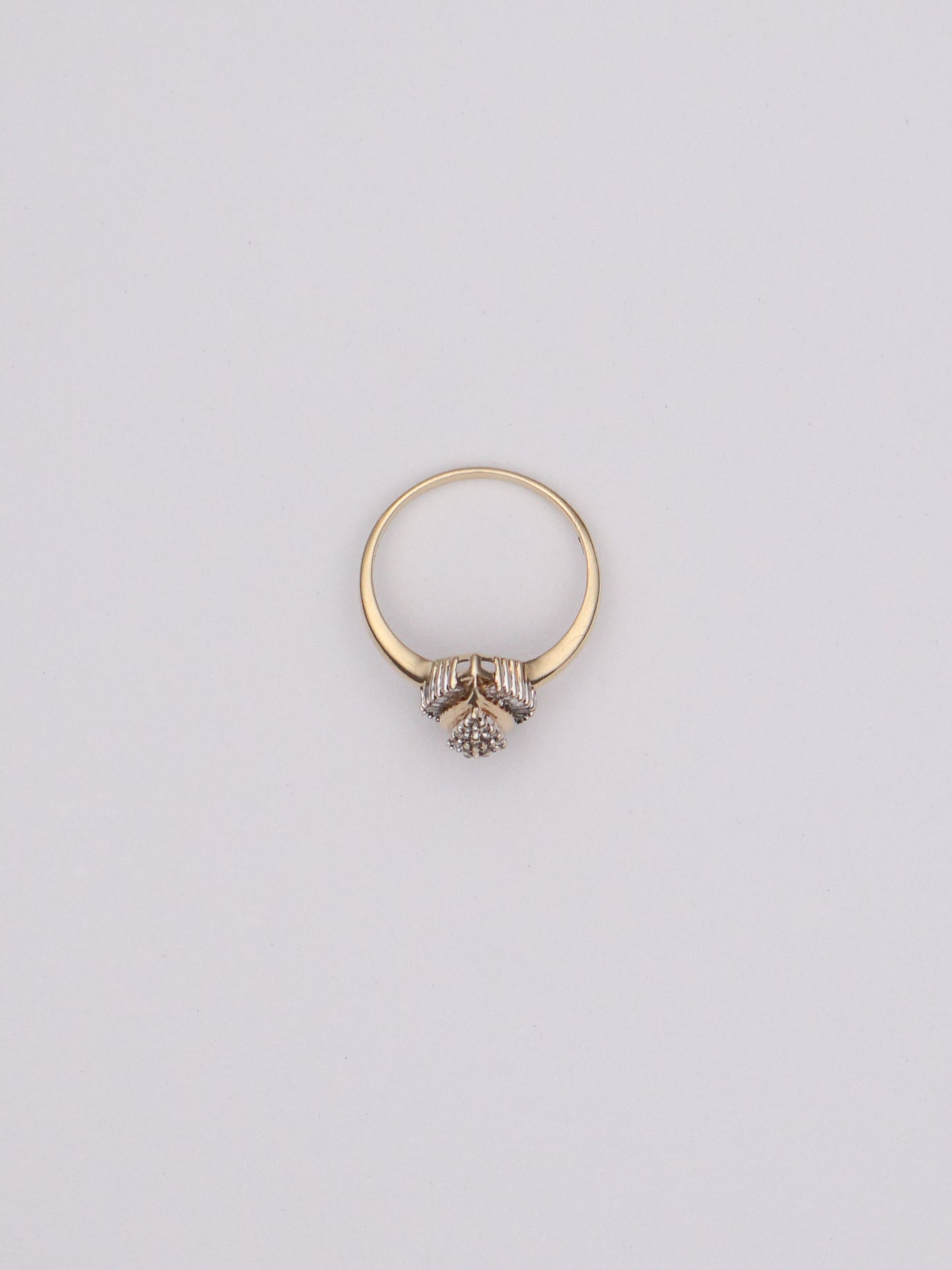 10k Pear Diamond Ring