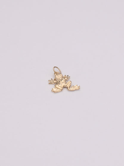 14k Frog Pendant