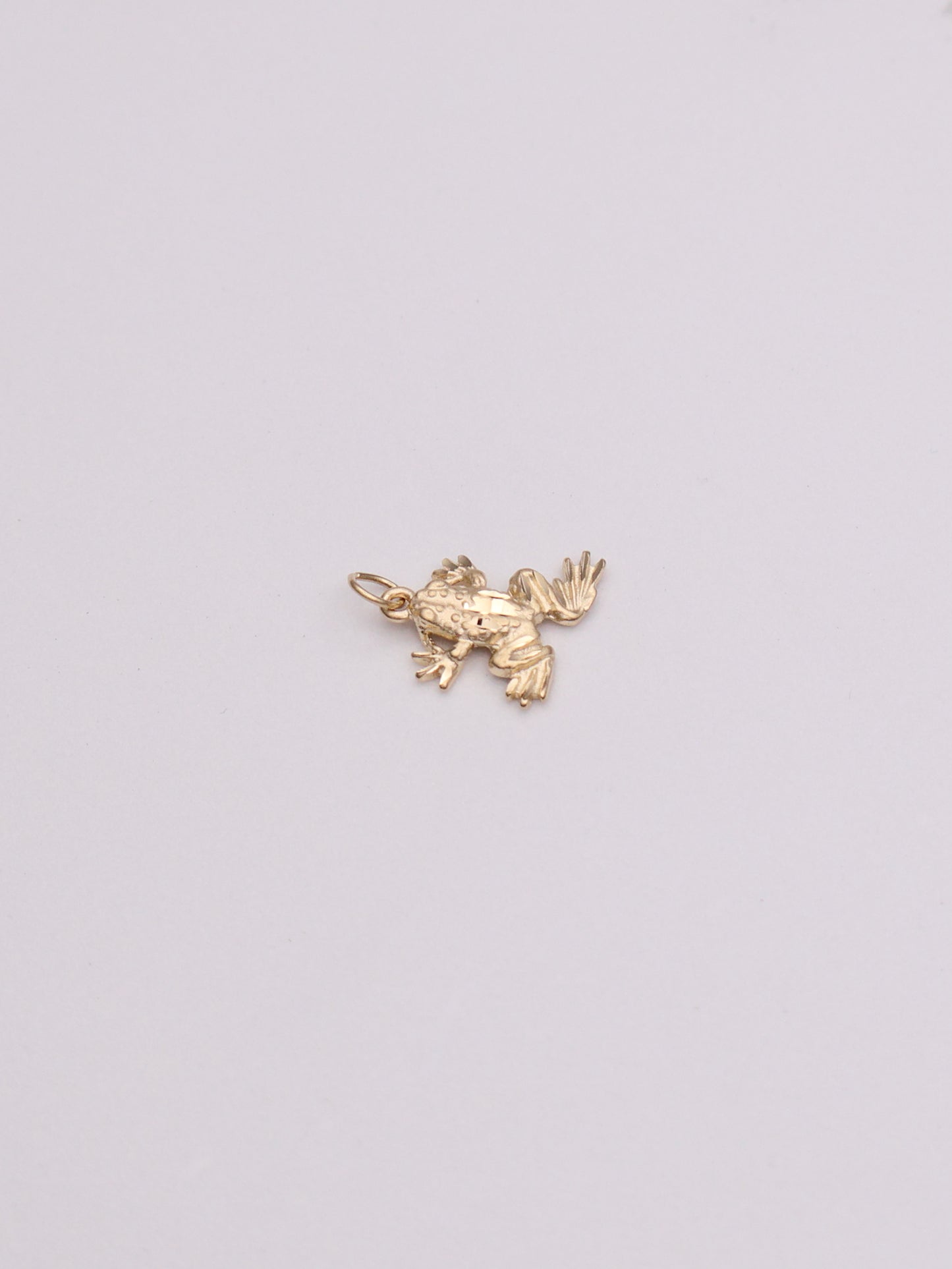 14k Frog Pendant