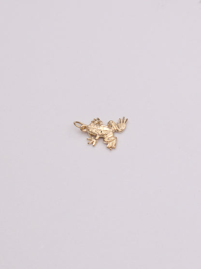 14k Frog Pendant