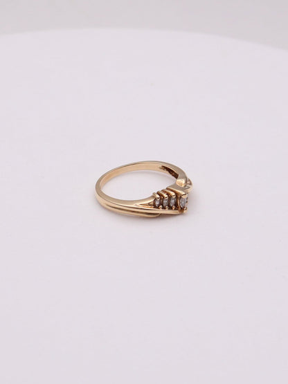 14k Marquise Diamond Ring