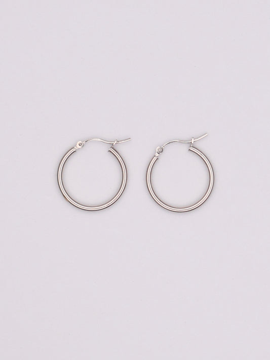 14k WG Hoops