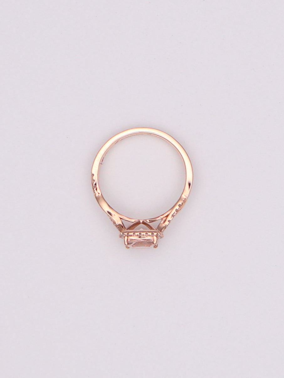 14k RG Cushion Ring