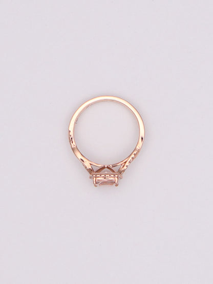 14k RG Cushion Ring