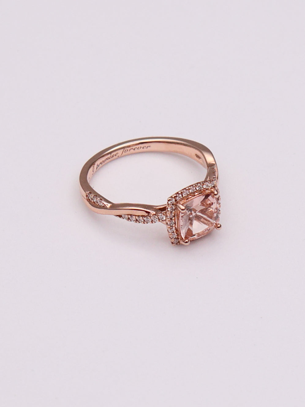 14k RG Cushion Ring