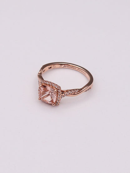 14k RG Cushion Ring